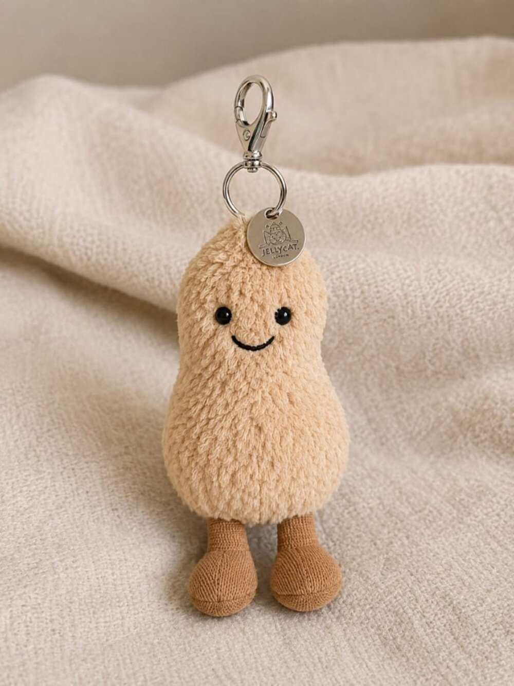 Jellycat Amuseables Peanut Bag Charm NWT